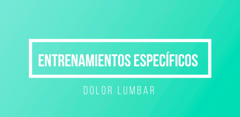 Ejercicios dolor lumbar