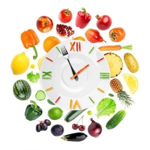 Reloj alimenticio: la fruta engorda por la noche